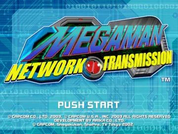 Mega Man - Network Transmission screen shot title